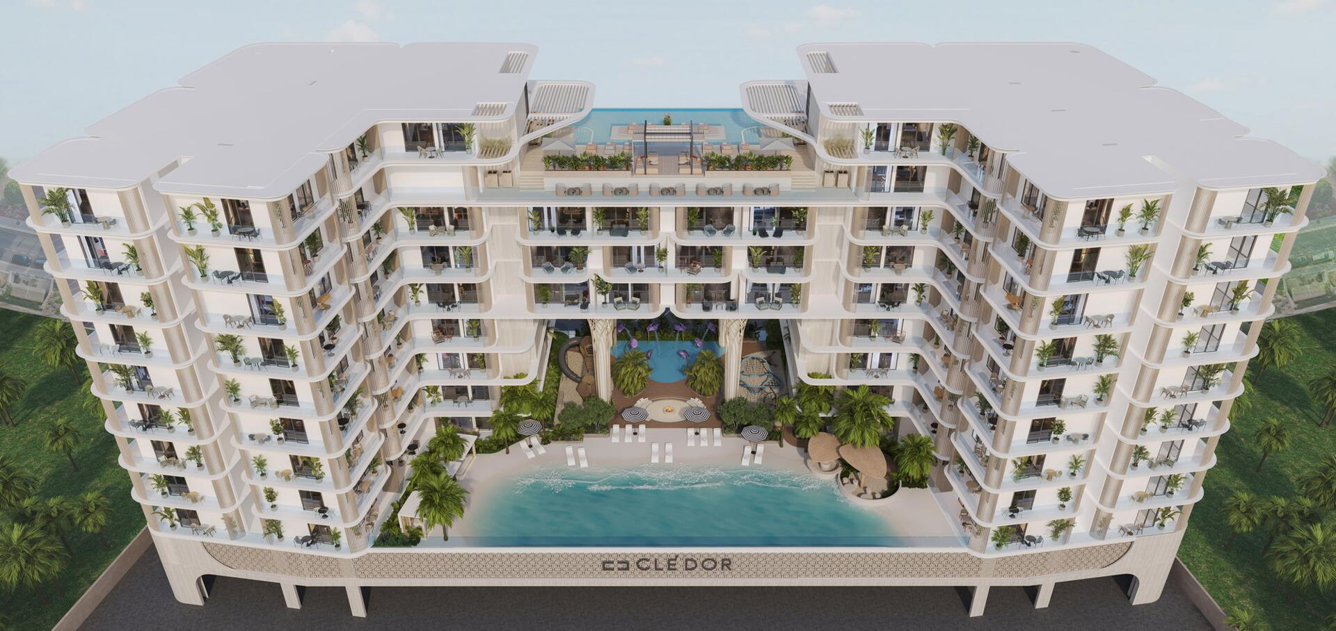 Aerial view of Arthouse Residences Al Marjan